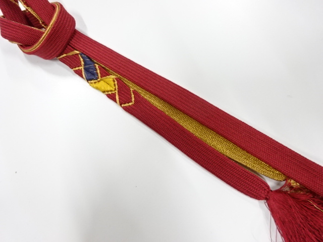 正絹　手組帯締め